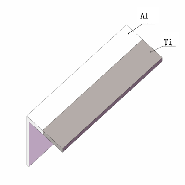 Aluminum-Titannium transition plate